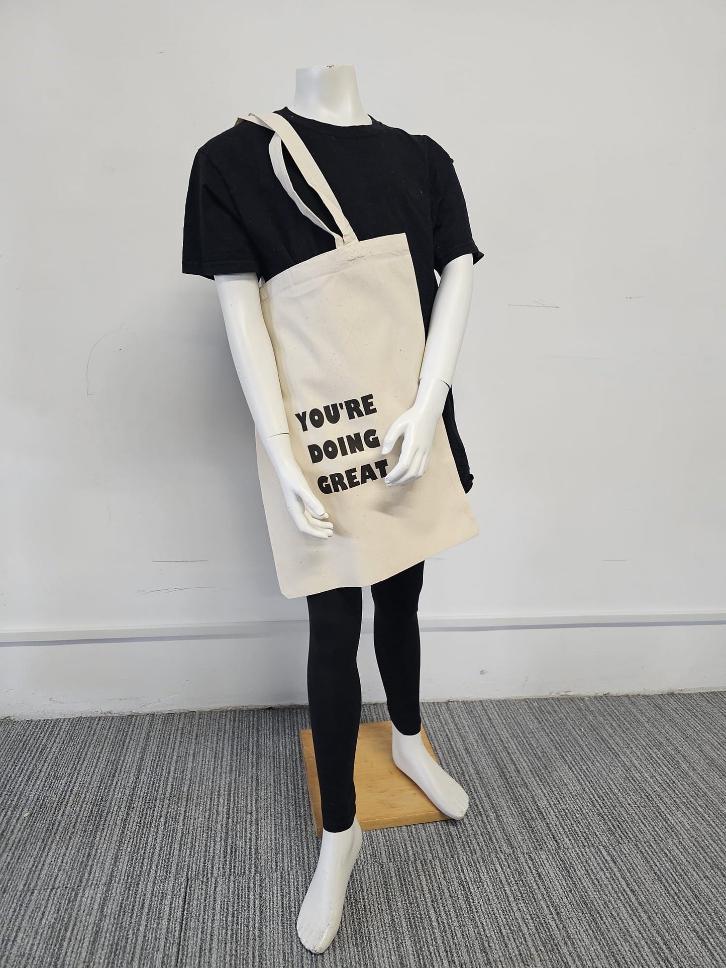 You're Doing Great Tote Bags printed on both sides Large 50cm x 40cm