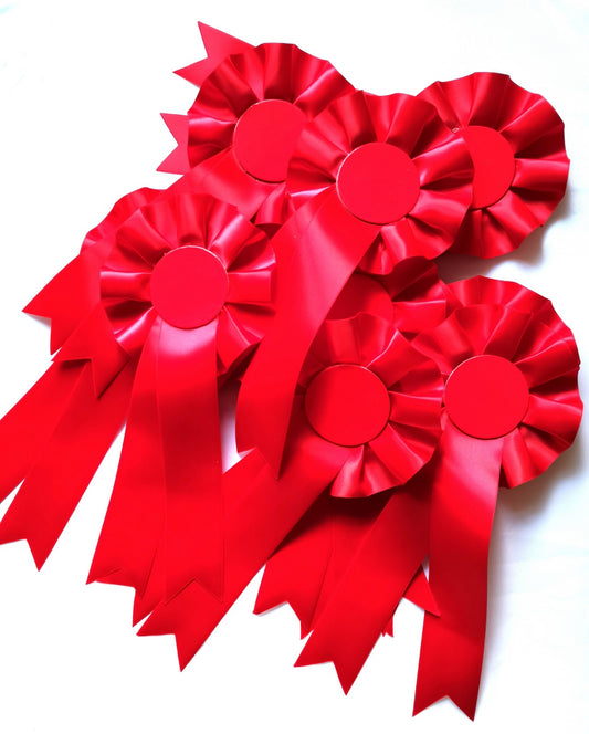 10 X Red Rosettes