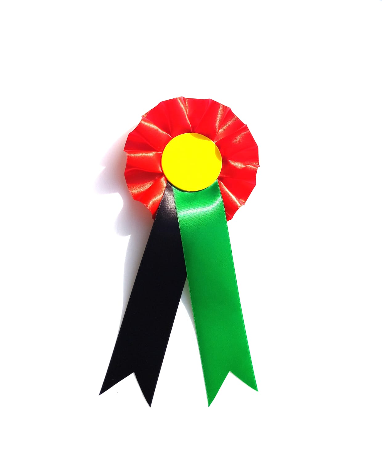 10 X 1 Tier Red Yellow Green Black Rosettes Black history