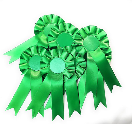 10 X Green Rosettes