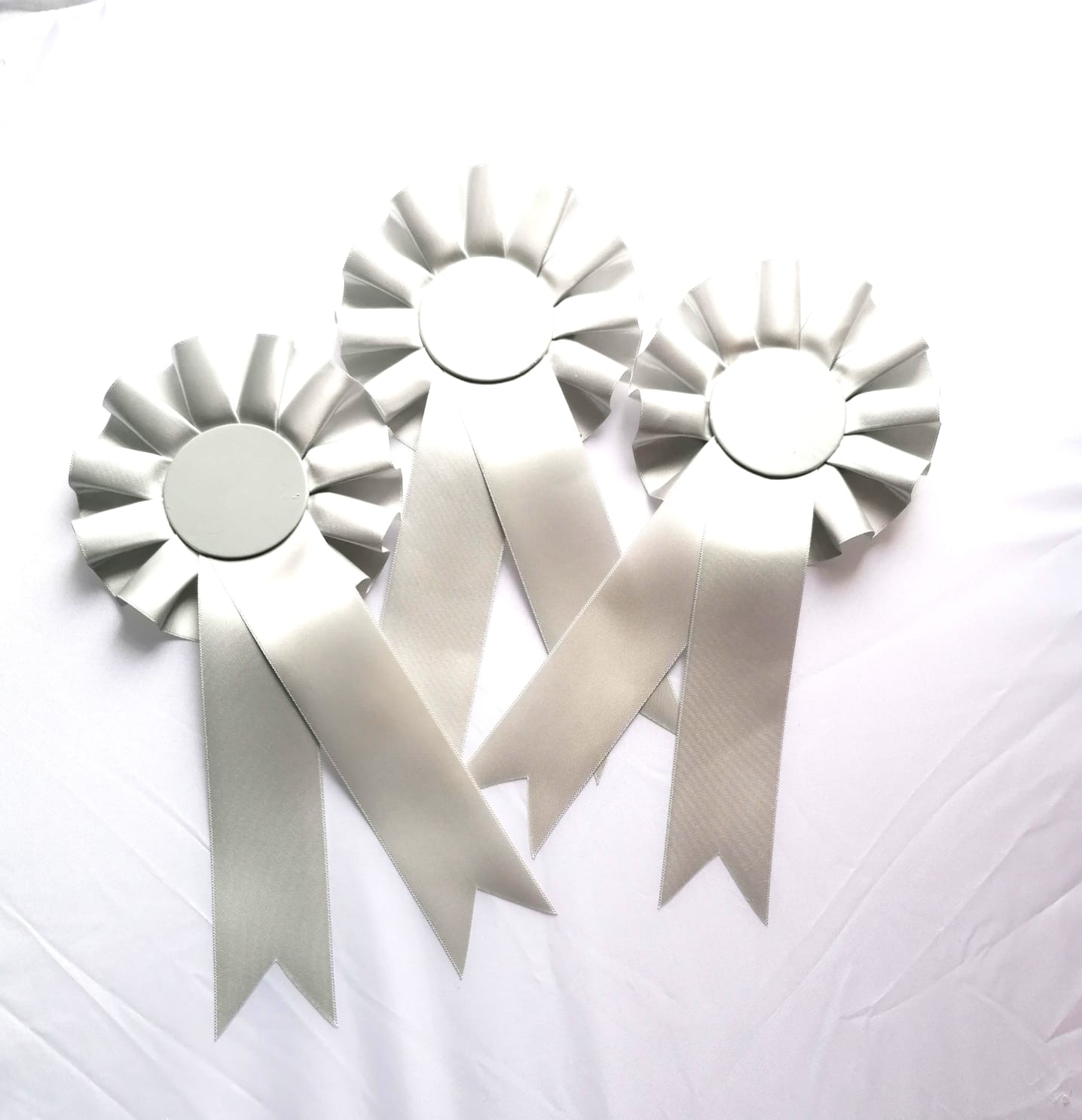 10 X 1 Tier Grey Rosettes