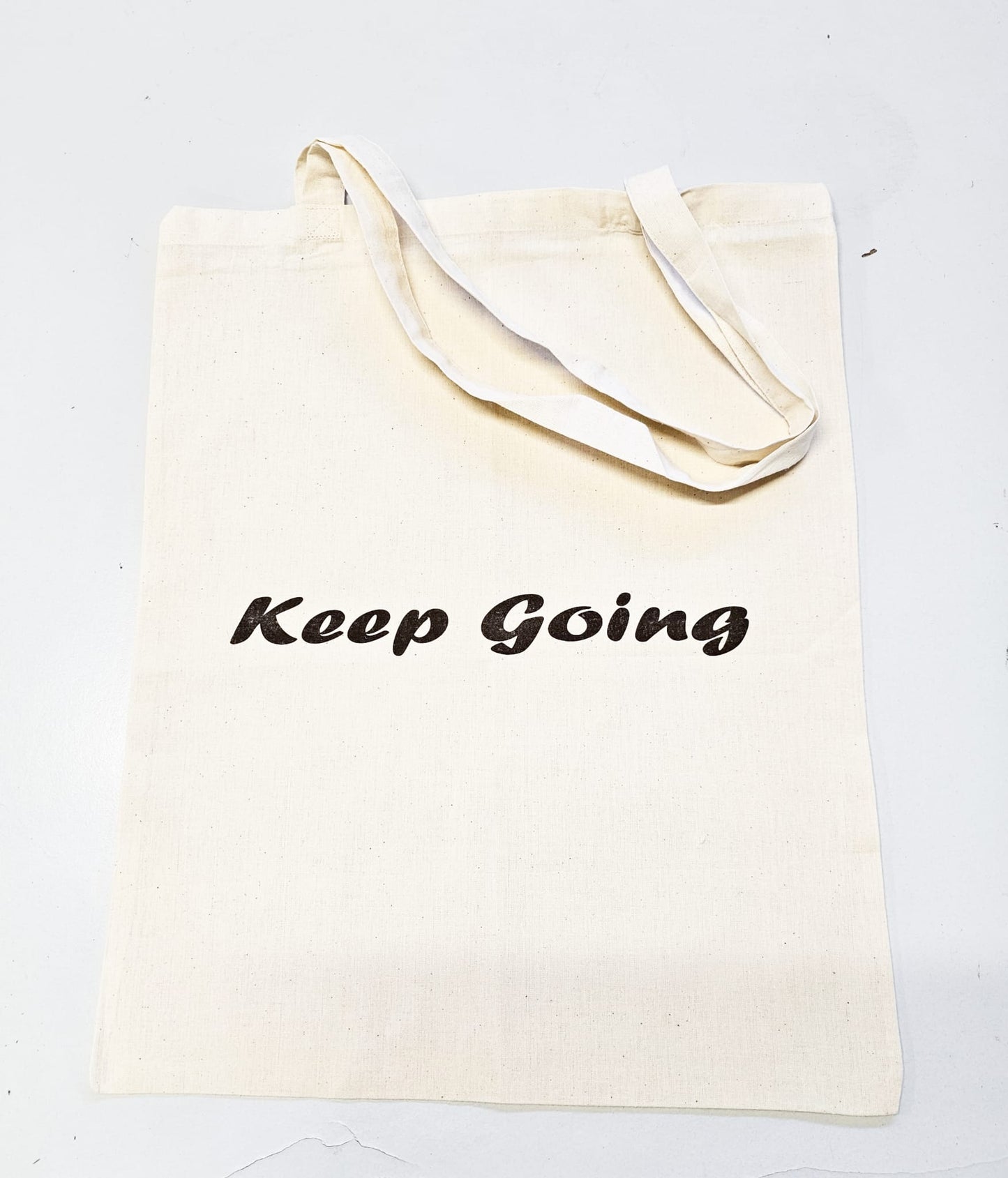 Keep Going Tote Bags printed on both sides Large 50cm x 40cm