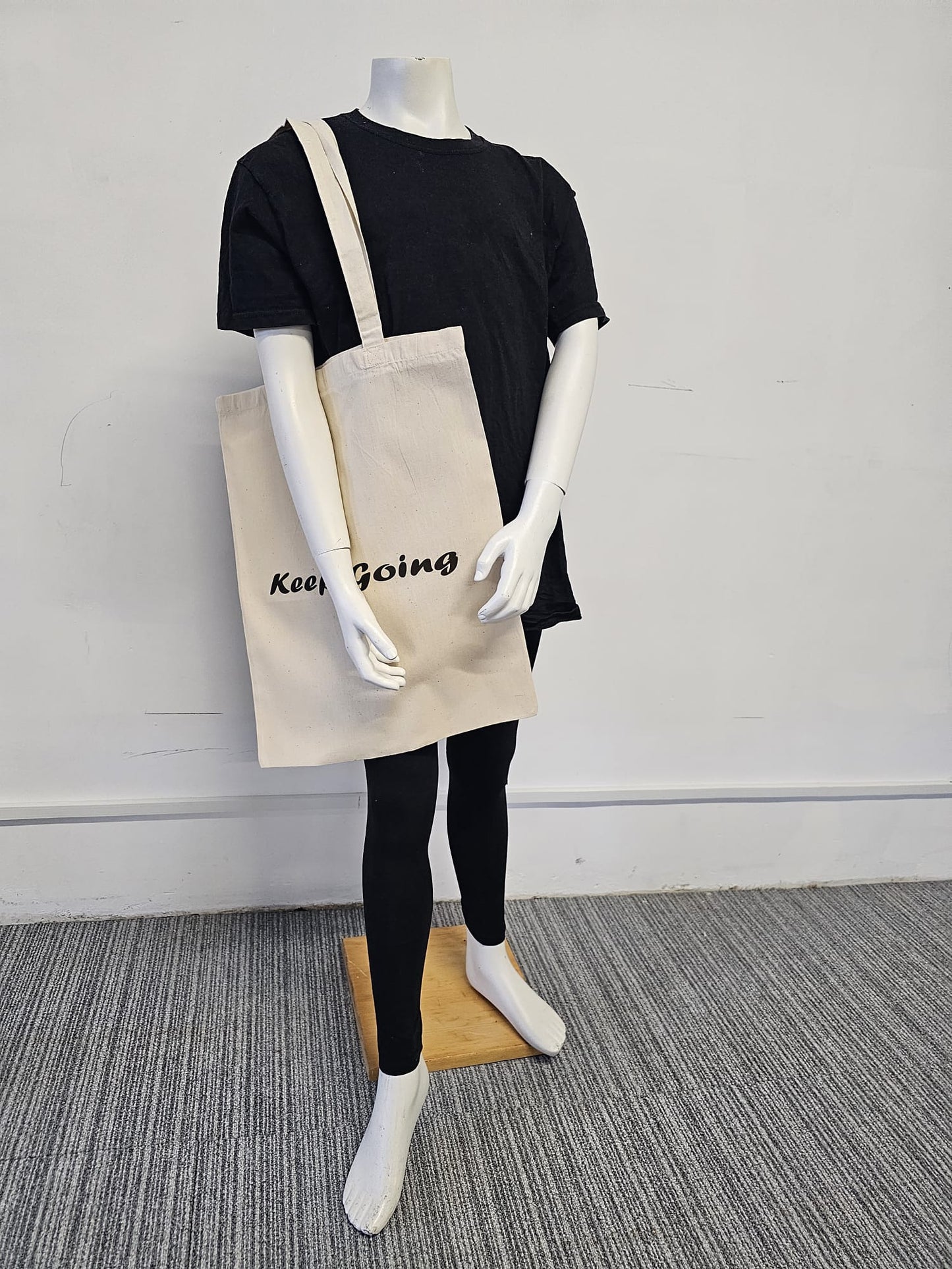 Keep Going Tote Bags printed on both sides Large 50cm x 40cm