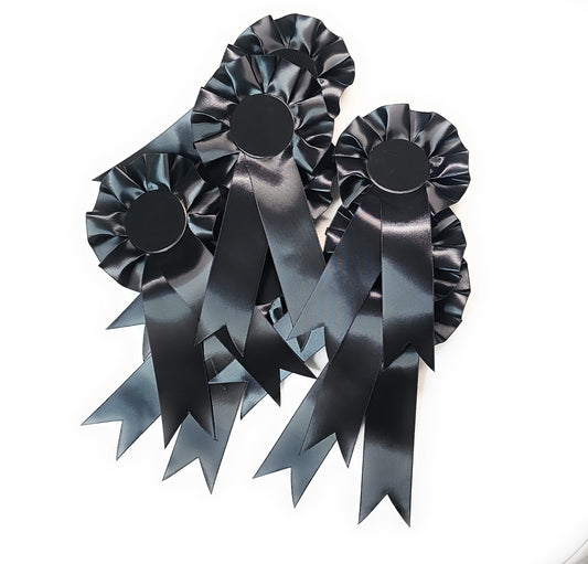 10 X Black Rosettes