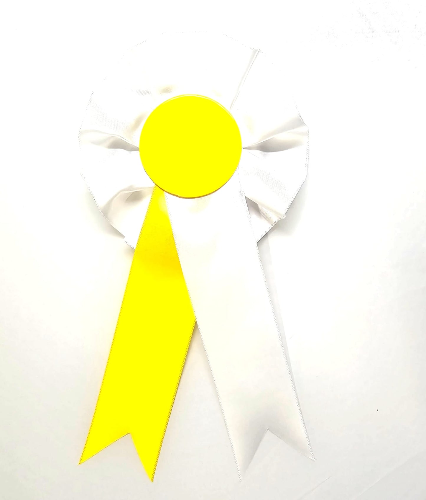 10 x White and Yellow Rosettes