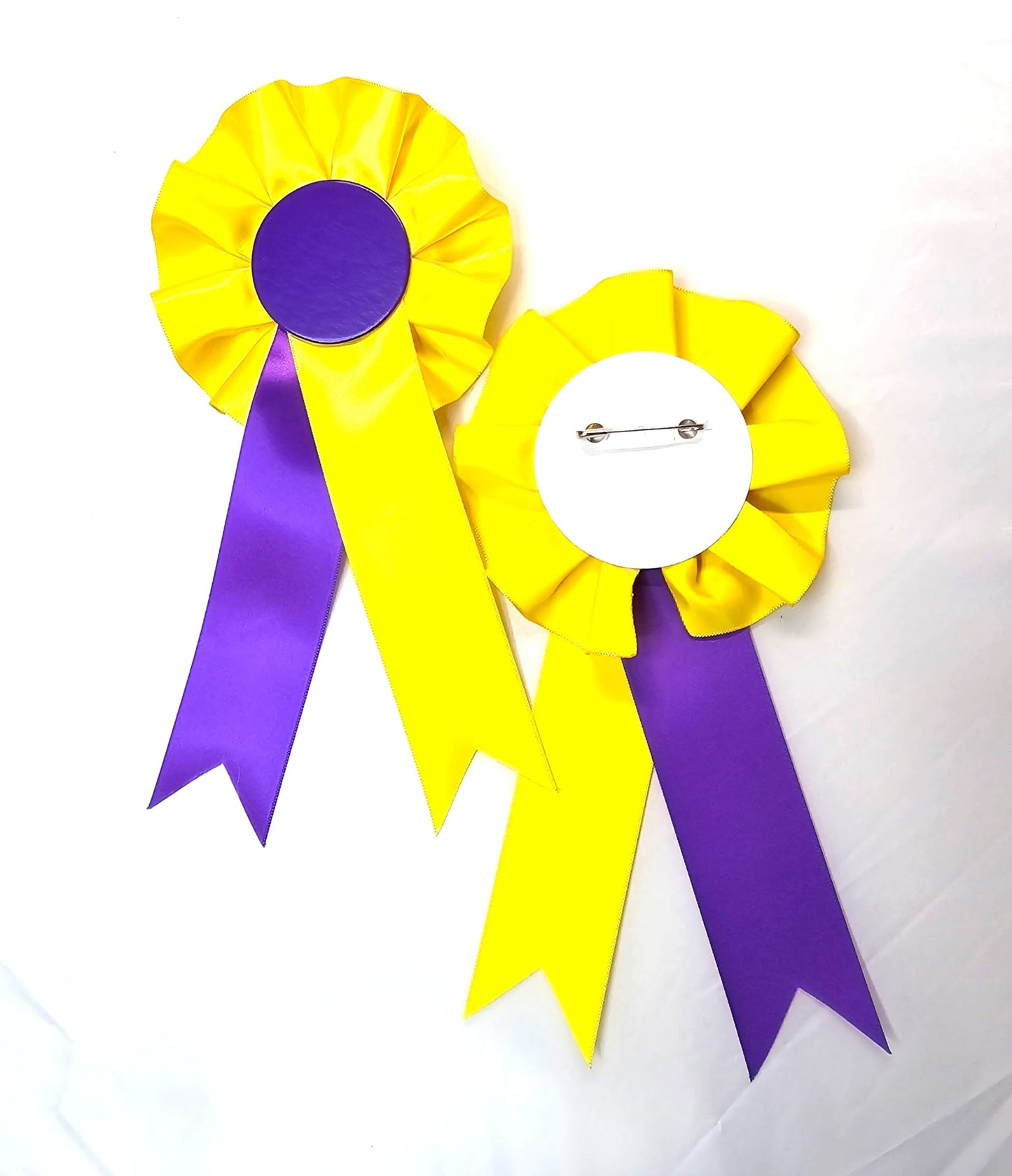 10 x Yellow and Purple Rosettes